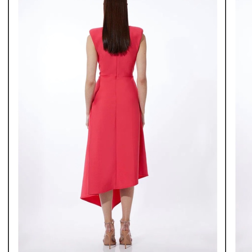 KAREN MILLEN Embellished Bandage Figure Form Knit Sleeveless Midaxi Dress Red L - Picture 8 of 17